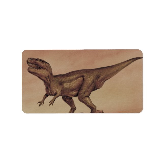 Vintage Dinosaurs, Carnivore Giganotosaurus Label (Front)