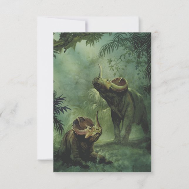 Vintage Dinosaurs, Centrosaurus in the Jungle (Front)