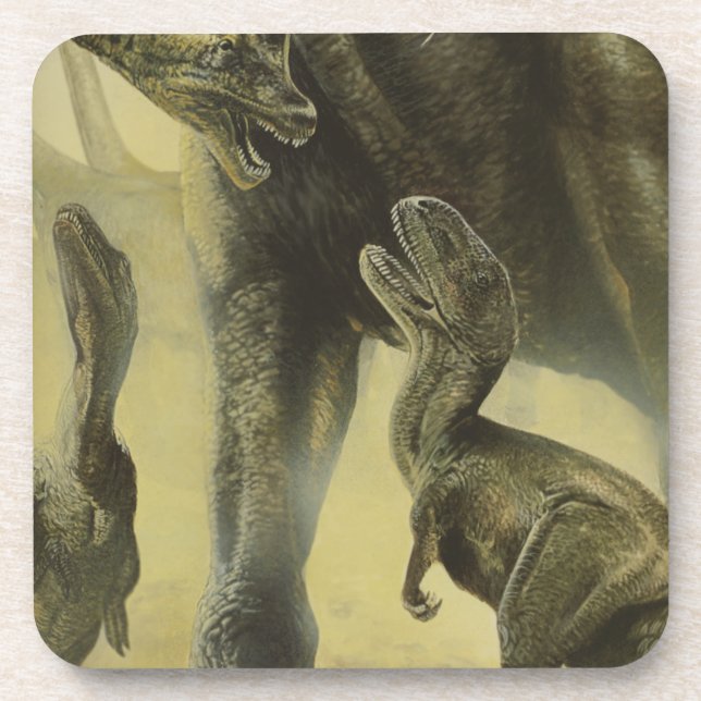 Vintage Dinosaurs, Torvosaurus and Brachiosaurus Coaster (Front)