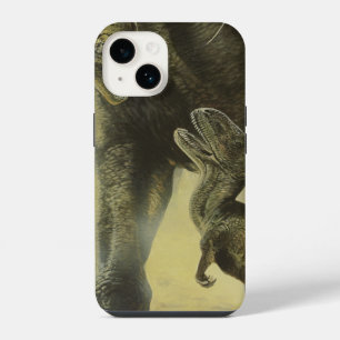 Vintage Dinosaurs, Torvosaurus and Brachiosaurus iPhone 14 Case