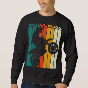 Vintage Dirt Bike Motocross Enduro bmx Off Road Mo Sweatshirt