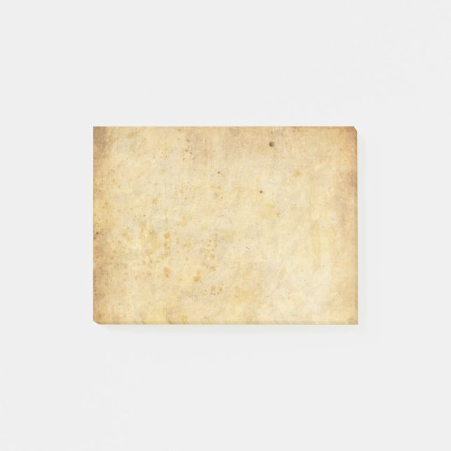 Vintage dirty parchment paper post-it notes (Front)