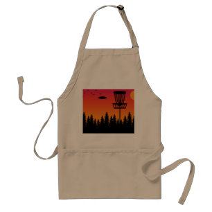 Vintage Disc Golf Frolf Frisbee Player Retro Standard Apron