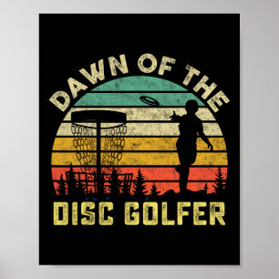 Vintage Disc Golf Player Dawn Of The Disc Golfer G Poster