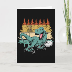 Vintage Disc Golf Player I Dinosaur Disc Golf Sket Card