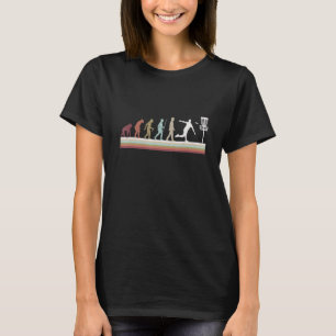 Vintage Disc Golf Player Retro Evolution Disc Golf T-Shirt