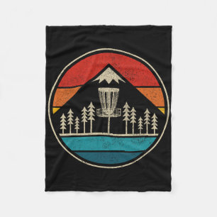 Vintage Disc Golf Rolf Retro Disc Golfer Fleece Blanket