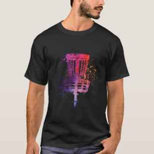 Vintage Disc Golf Sket American Colours Splash Fri T-Shirt