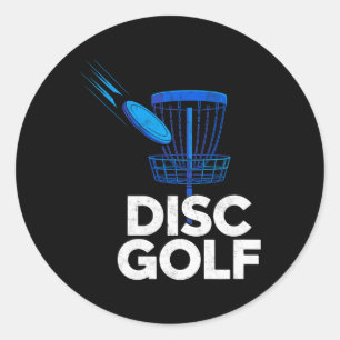 Vintage Disc Golf Sket Player Golfer Golfing Sport Classic Round Sticker