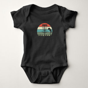 Vintage Disc Golfing Sport Frisbee Disc Golf Playe Baby Bodysuit