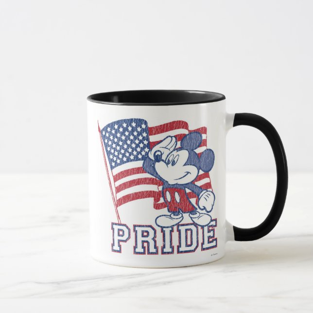 Vintage Disney's Mickey Mouse American Pride  Mug (Right)