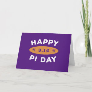 Vintage Distressed 3.14 Happy Pi Day Card