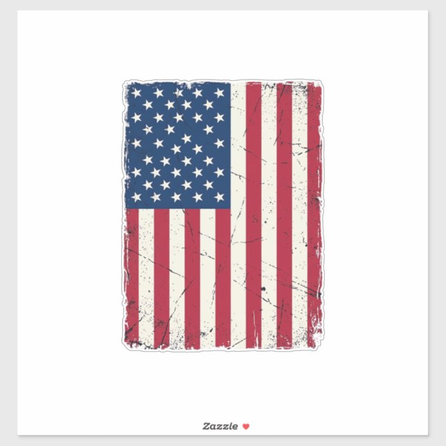 Vintage Distressed American Flag Vector Shirt Desi (Sheet)