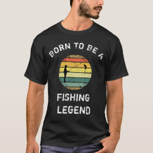 Vintage Distressed Born to be a Fishing Legend Men T-Shirt