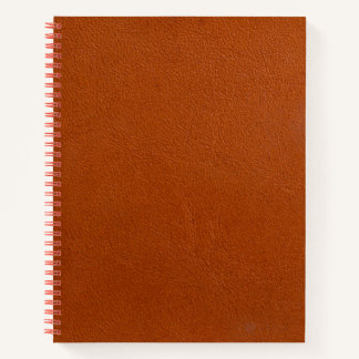 Vintage Distressed Cognac Leather Texture Notebook