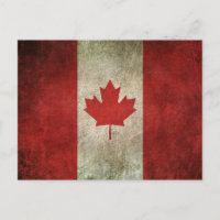 Vintage Distressed Flag of Canada