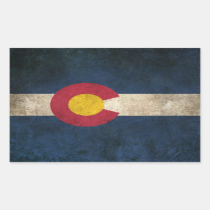 Vintage Distressed Flag of Colorado Sticker
