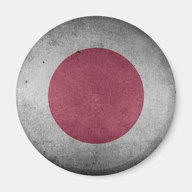 Vintage Distressed Flag of Japan Magnet (Front)