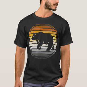 Vintage Distressed Gay Bear Pride Horizon Silhouet T-Shirt