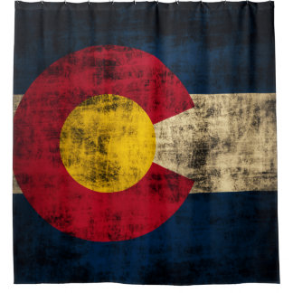 Vintage Distressed Grunge Flag of Colorado