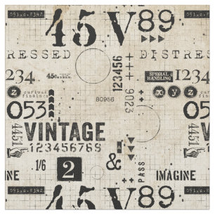 Vintage Distressed Grunge seamless pattern Fabric
