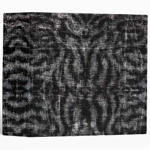 Vintage Distressed Grunge White Tiger Animal Print Binder