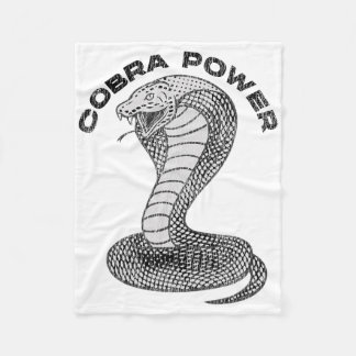 Vintage Distressed King Cobra Power Snake Muscle C Fleece Blanket