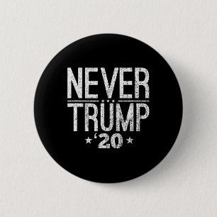 Vintage Distressed Never Trump 20 Funny Anti-trump 2 Inch Round Button