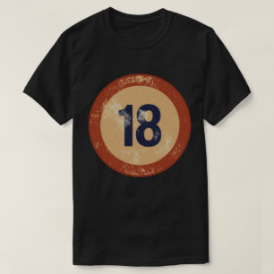 Vintage Distressed Number 18 T-Shirt