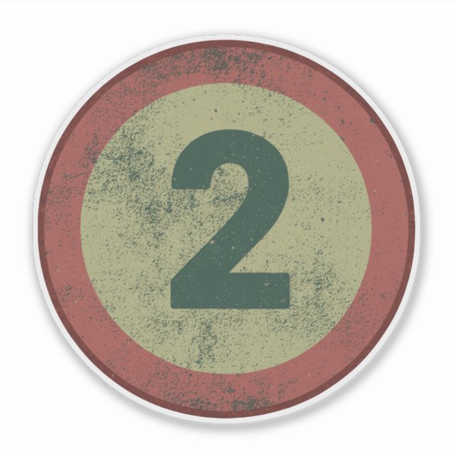 Vintage Distressed Number 2 (Front)