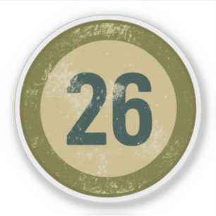 Vintage Distressed Number 26