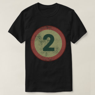 Vintage Distressed Number 2 T-Shirt