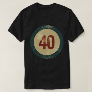 Vintage Distressed Number 40 T-Shirt