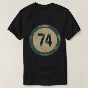 Vintage Distressed Number 74 T-Shirt