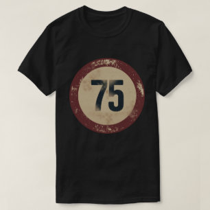 Vintage Distressed Number 75 T-Shirt