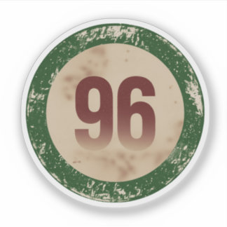 Vintage Distressed Number 96