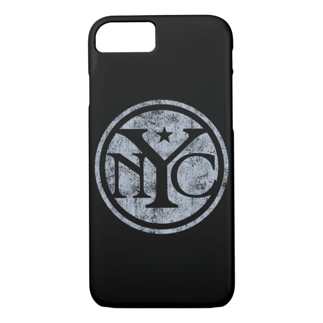 Vintage Distressed NYC Logo iPhone 7 Case (Back)