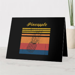 Vintage Distressed Pineapple Retro Summer Vacation Card
