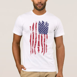 Vintage Distressed Tattered U.S. Flag Shirt