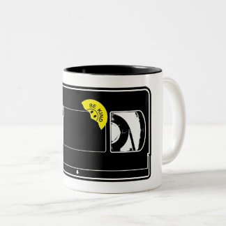 Vintage Distressed Video Tape Be Kind Rewind Two-Tone Coffee Mug