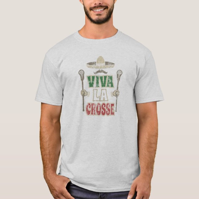 Vintage Distressed VIVA LACROSSE T-Shirt (Front)