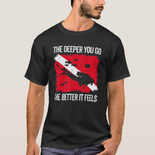 Vintage Diving For Snorkelling Scuba Diving Flag T-Shirt