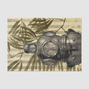 Vintage Diving Helmet Tissue Paper