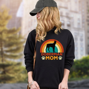 Vintage Doberman Dog Mom Sunset Sweatshirt