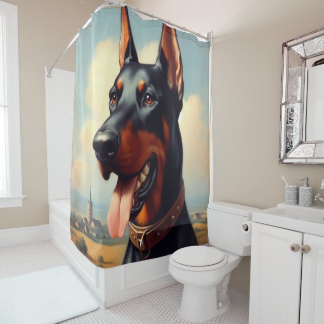 Vintage Doberman Painting (In Situ)