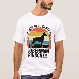 Vintage Doberman Pinscher Dog Lover Shirt Design