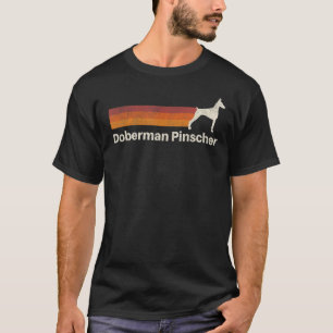 Vintage Doberman Pinscher Retro Mom Dad Dog T-Shirt