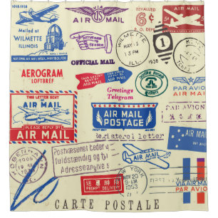 Vintage Document Stamp Set Design.