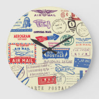 Vintage Document Stamp Set Design.