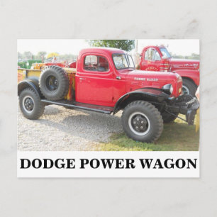 Vintage Dodge Truck Postcard